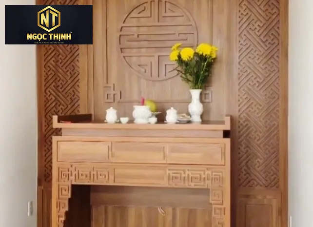 TỦ THỜ GỖ ĐƠN GIẢN GIÁ TỐT LONG THÀNH - TT03